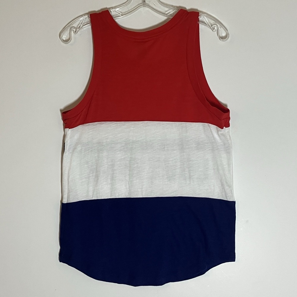Victorias Secret Tank Womens Small Red White Blue Top Sequin Sparkle Casual USA - Picture 7 of 10